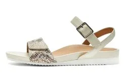 Abeo Britta -women shoes shop Abeo Britta Off White Natural Snake Print 8